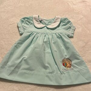 Sweet Dreams Thanksgiving Dress with Turkey Embroidery size 18m